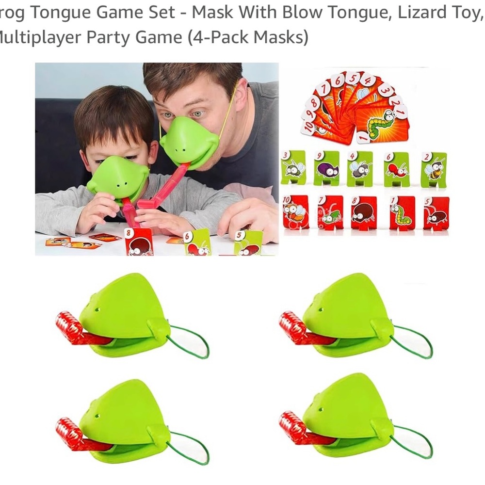 Frog Tongue Game Set of 4